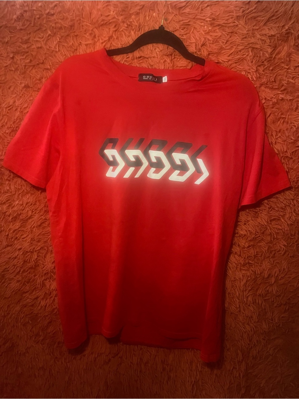Gucci Men’s Graphic Logo Crewneck T-Shirt Size 3XL
